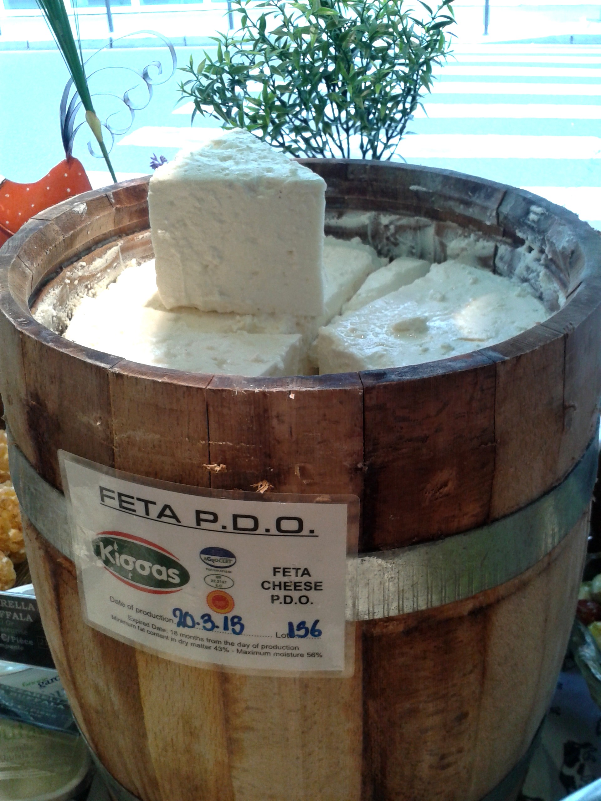 Feta PDO from the barrel